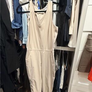 Athleta Cream Jumpsuit
